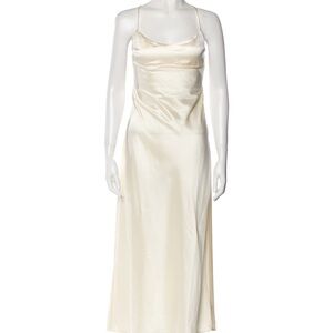 Jason Wu Elegant Cream Satin Slip Dress